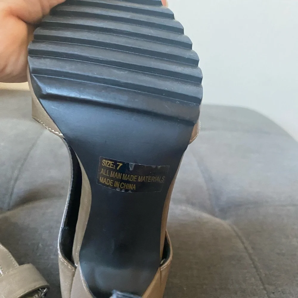 Peep Toe Stiletto Booties - Picture 7 of 7